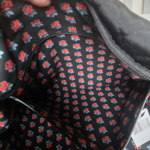 Vera Bradley Black Quilted Tote | Travel Bag Teacher Work Laptop Diaper Bag